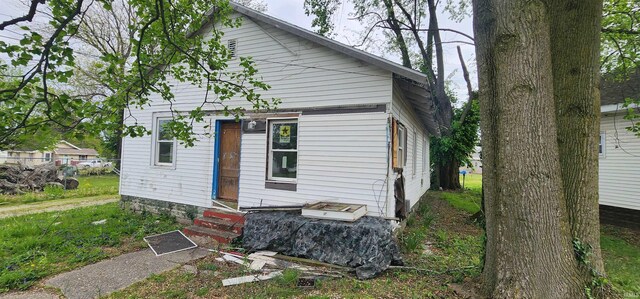 exterior space with entry steps