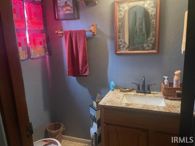 half bath with vanity