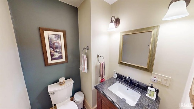 410 Riverside Dr, Jasper, IN 47546 - half bath featuring toilet and vanity