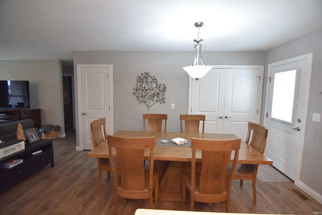 dining room featuring wood finished floors