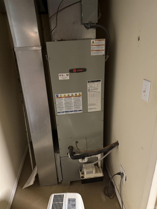 540 Fairfield Dr, Wabash, IN 46992 - utility room featuring heating unit