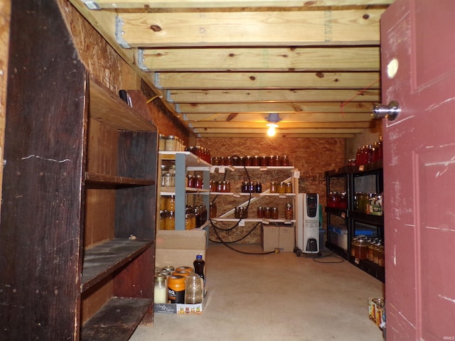 view of storage