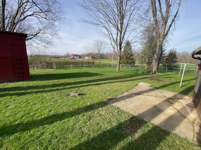 8441 E County Road 650 S, Selma, IN 47383 - view of yard featuring fence and a rural view