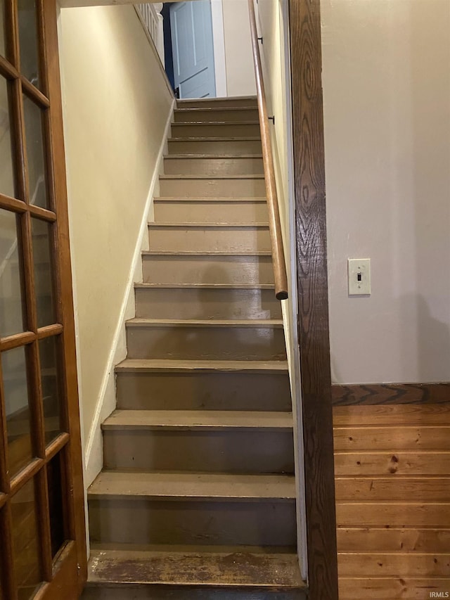 view of stairway