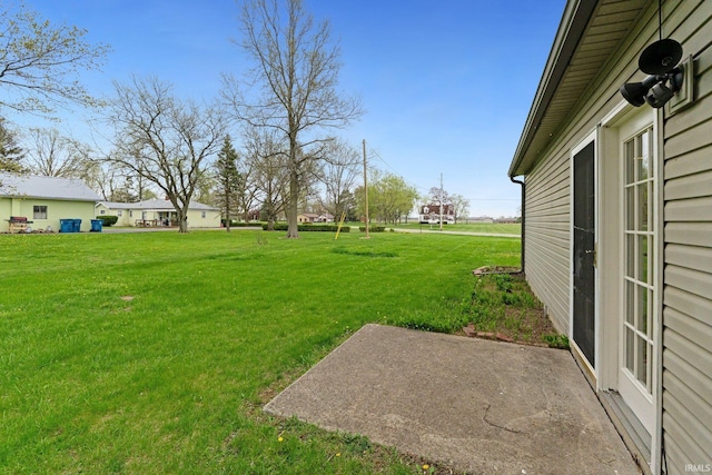 view of yard featuring a patio area