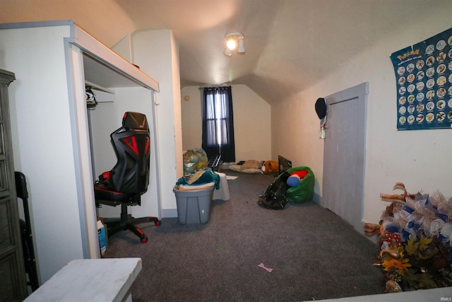 161 Orange Ave, Dunkirk, IN 47336 - additional living space featuring carpet flooring and lofted ceiling
