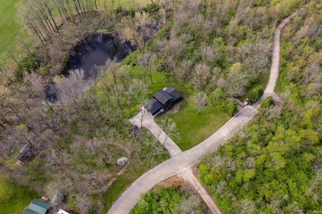13440 N Summerhill Dr, Albany, IN 47320 - aerial view with a water view