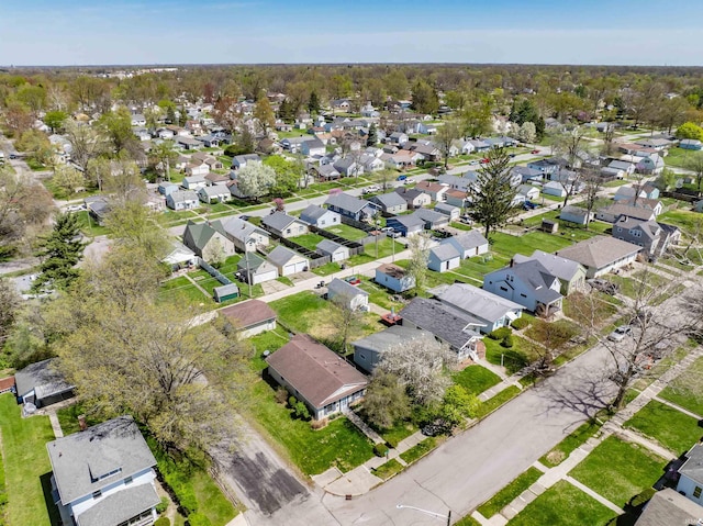 birds eye view of property featuring a residential view