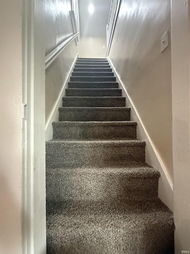 view of staircase