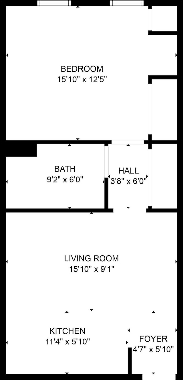 624B N Notre Dame Ave Unit B, South Bend, IN 46617 - floor plan