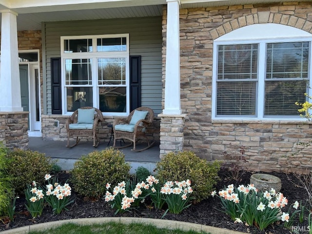 view of patio / terrace featuring covered porch
