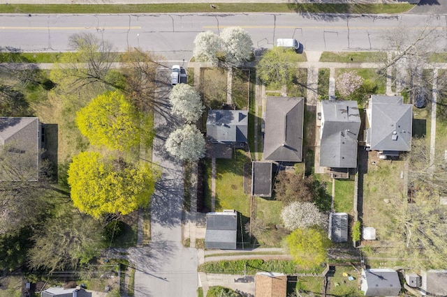 birds eye view of property featuring a residential view