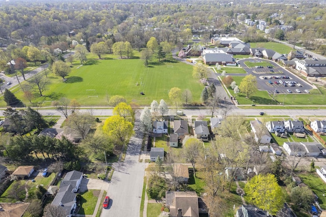 bird's eye view featuring a residential view