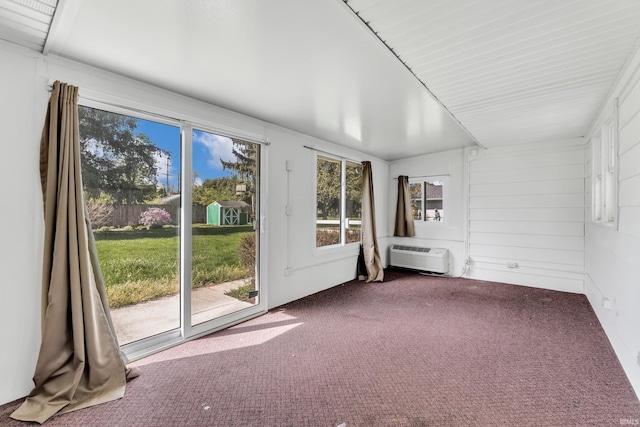 8818 Fortuna Way, Fort Wayne, IN 46815 - unfurnished sunroom featuring a wall unit AC and a healthy amount of sunlight