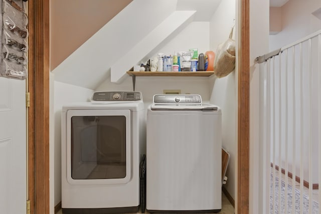 laundry room featuring laundry area and washer and dryer