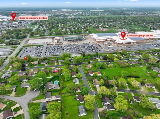 drone / aerial view