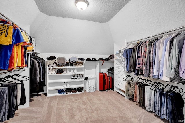7911 N Thames Dr, Bloomington, IN 47408 - spacious closet featuring carpet flooring and vaulted ceiling