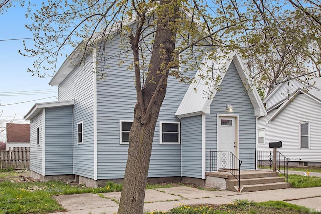 view of front of home