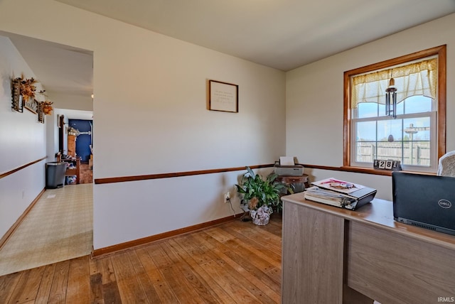 3678 W 200 N, Wabash, IN 46992 - office area with light wood-style floors and baseboards