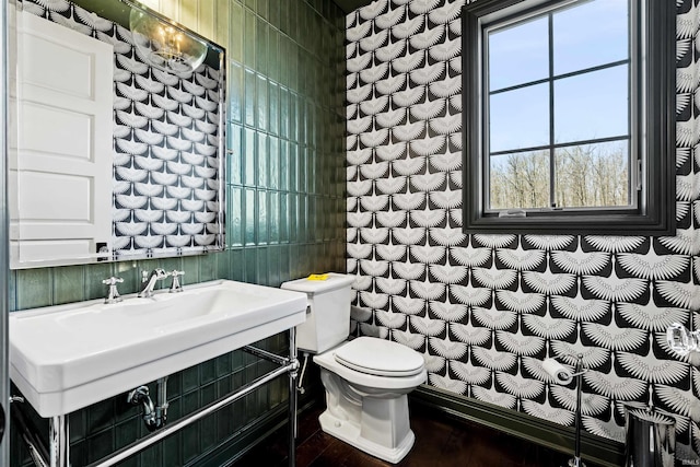 13341 Leesburg Rd, Fort Wayne, IN 46818 - bathroom featuring wood finished floors and toilet