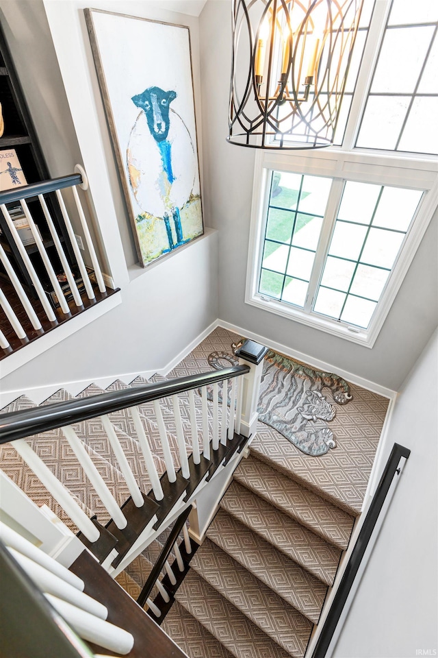 13341 Leesburg Rd, Fort Wayne, IN 46818 - staircase with baseboards