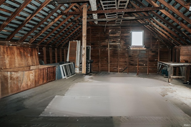 view of attic