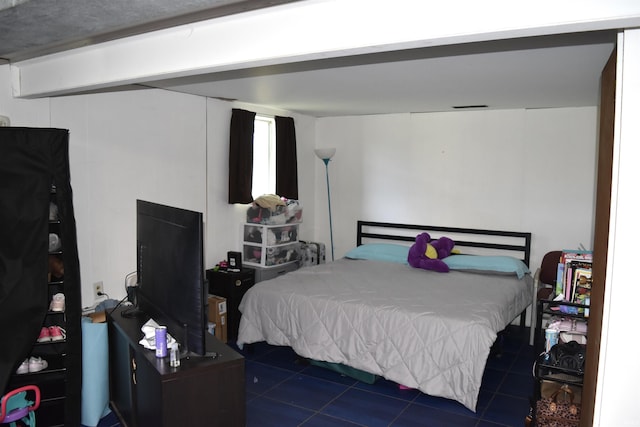 view of tiled bedroom