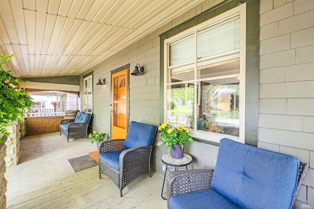 view of patio / terrace with a porch