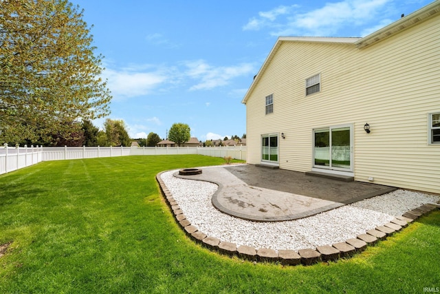14157 Tenbury Dr, Granger, IN 46530 - exterior space featuring a fenced backyard and a patio area