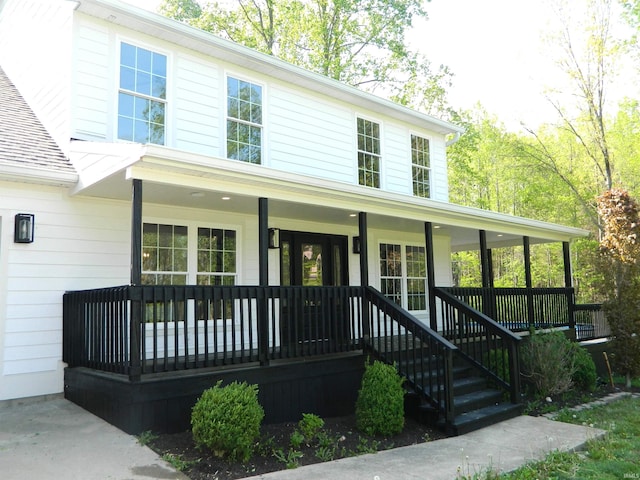 view of front facade with a porch