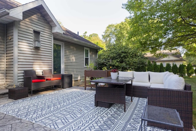 view of patio / terrace featuring outdoor lounge area