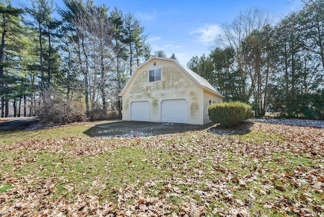 garage with a detached garage