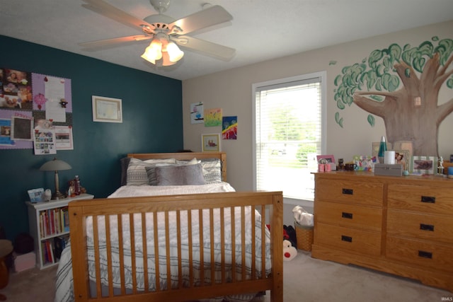 10035 N Turkey Creek Rd, Syracuse, IN 46567 - carpeted bedroom with ceiling fan