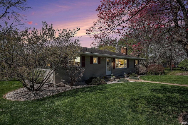 29130 County Road 22, Elkhart, IN 46517 - view of front of property featuring a chimney and a front yard