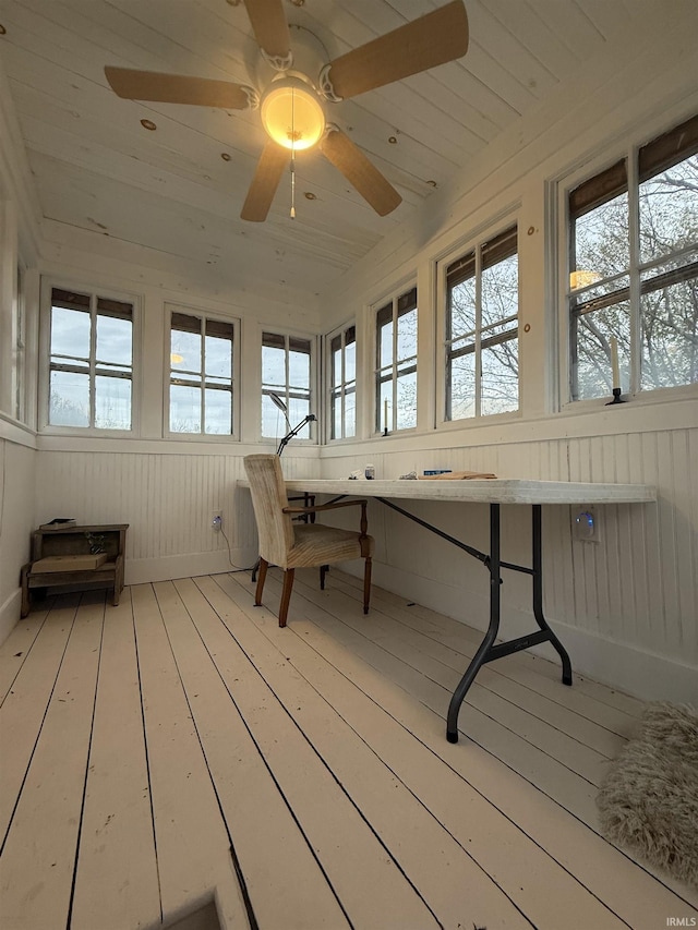 13546 Brick Rd, Granger, IN 46530 - unfurnished sunroom with wood-type flooring and a wealth of natural light