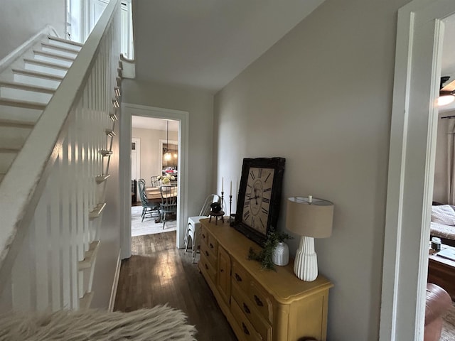 13546 Brick Rd, Granger, IN 46530 - corridor with dark wood finished floors