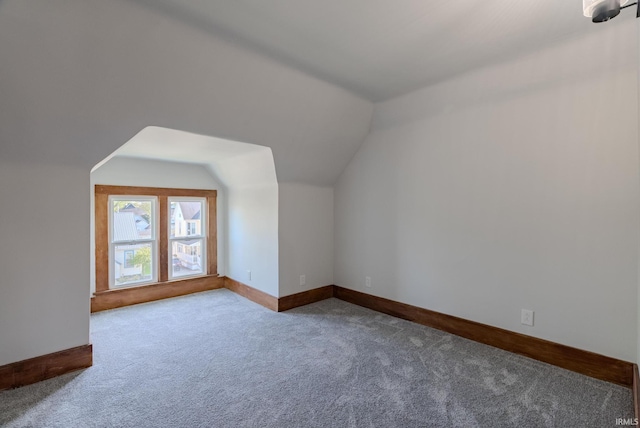 219 E S A St, Gas City, IN 46933 - additional living space with baseboards, carpet flooring, and lofted ceiling