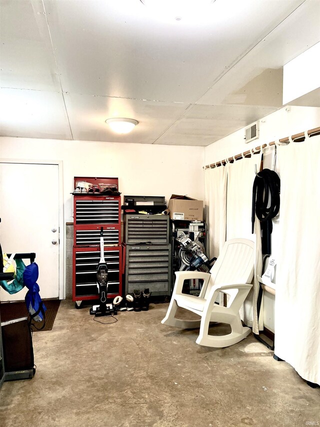 interior space featuring visible vents