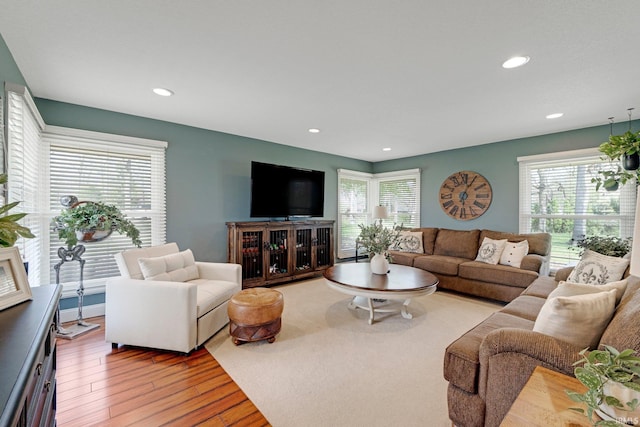 119 Southridge Dr, Fort Wayne, IN 46825 - living area with recessed lighting, plenty of natural light, and wood finished floors