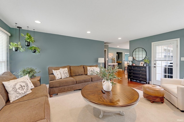 119 Southridge Dr, Fort Wayne, IN 46825 - living room featuring recessed lighting and wood finished floors