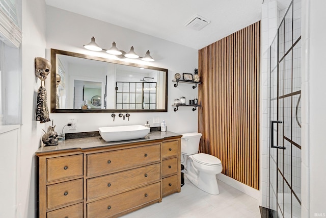 119 Southridge Dr, Fort Wayne, IN 46825 - bathroom with toilet, a shower stall, and vanity