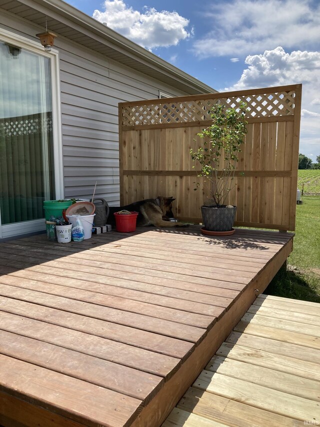 4530 E 700 N, Monterey, IN 46960 - view of deck