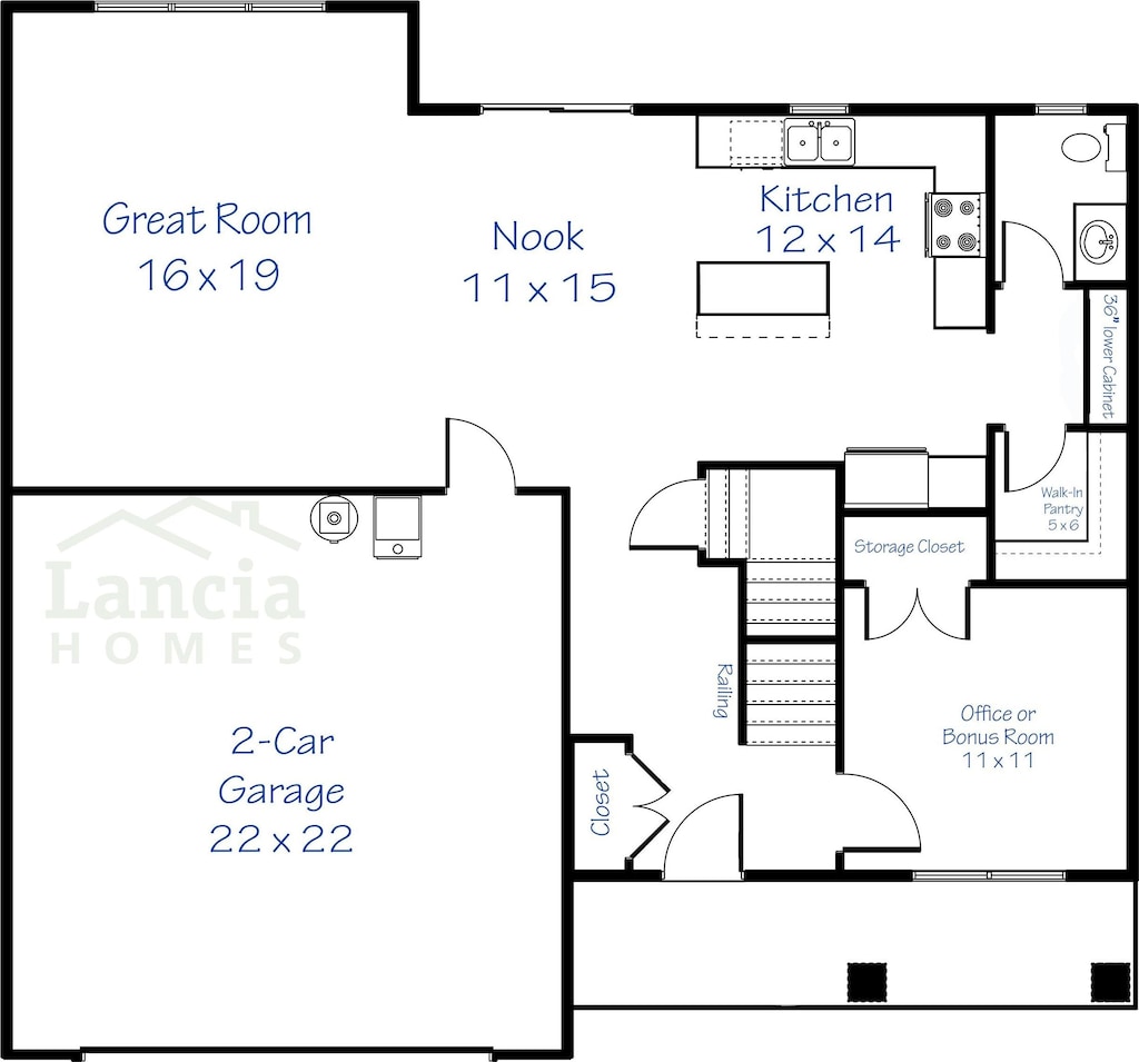 3412 Fawn Creek Blvd, Waterloo, IN 46793 - property floor plan