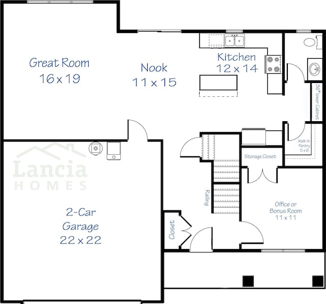 3412 Fawn Creek Blvd, Waterloo, IN 46793 - property floor plan