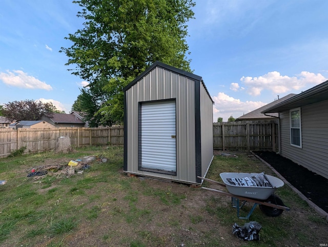 4090 Pinehurst Dr, Jasper, IN 47546 - view of shed with a fenced backyard