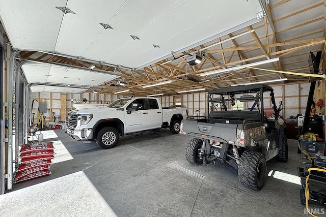 55960 County Road 23, Bristol, IN 46507 - garage featuring a garage door opener