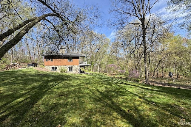 55960 County Road 23, Bristol, IN 46507 - view of yard with a view of trees