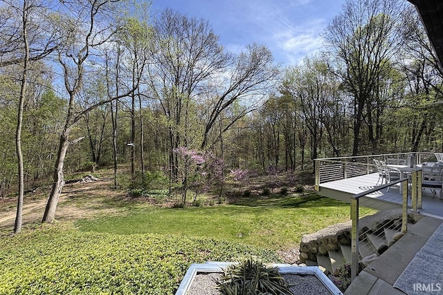 55960 County Road 23, Bristol, IN 46507 - view of yard with a wooden deck