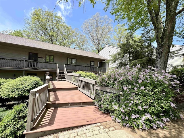 view of rear view of property