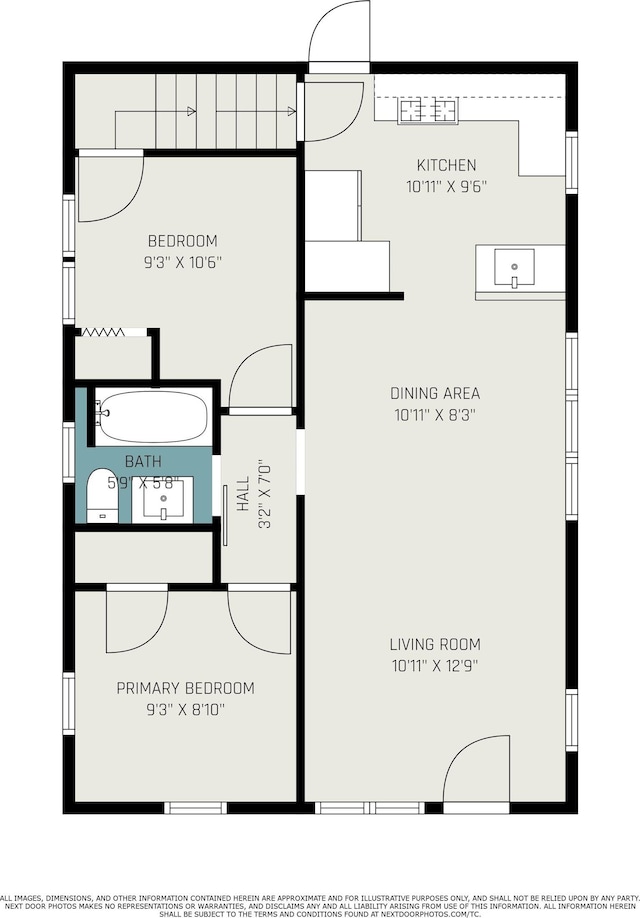714 S 25th St, South Bend, IN 46615 - floor plan